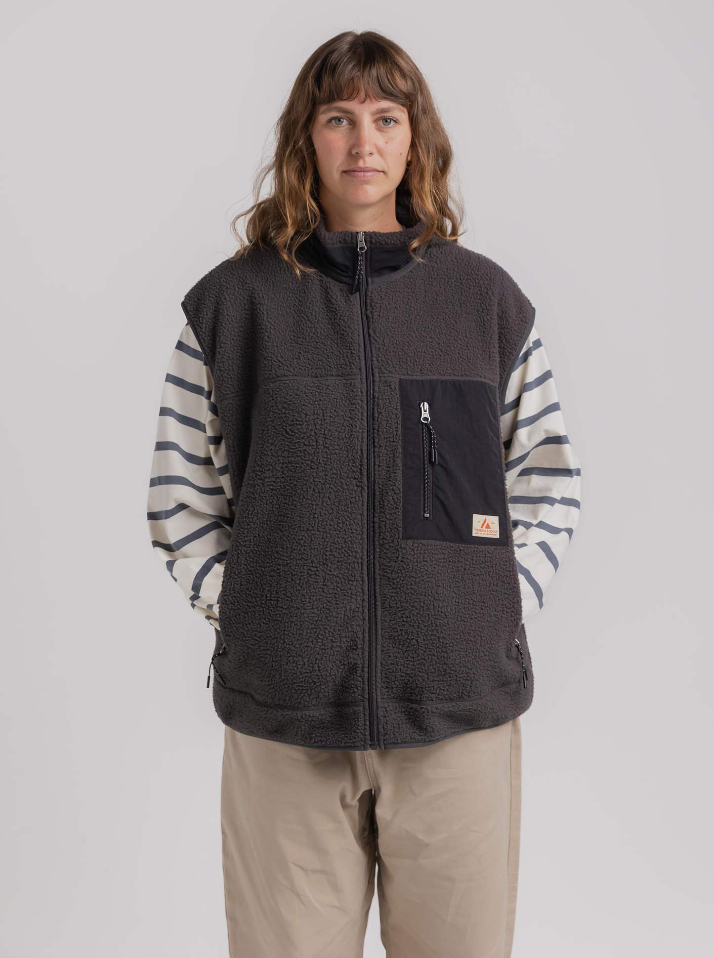 
                  
                    Terra Sherpa Vest in Charcoal
                  
                