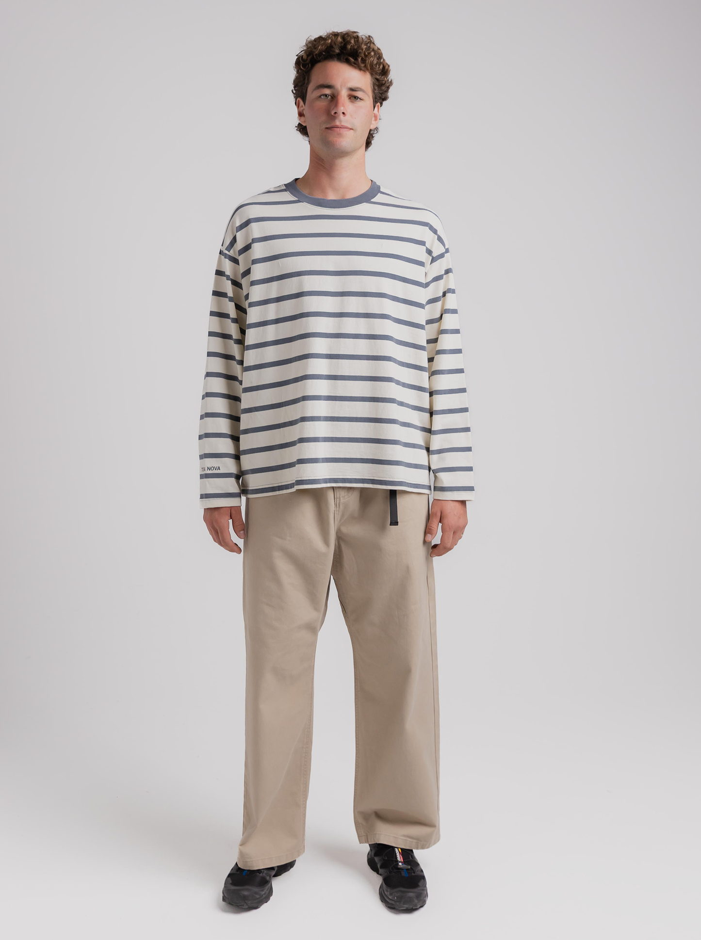 
                  
                    Striped Long Sleeve in Glacier
                  
                