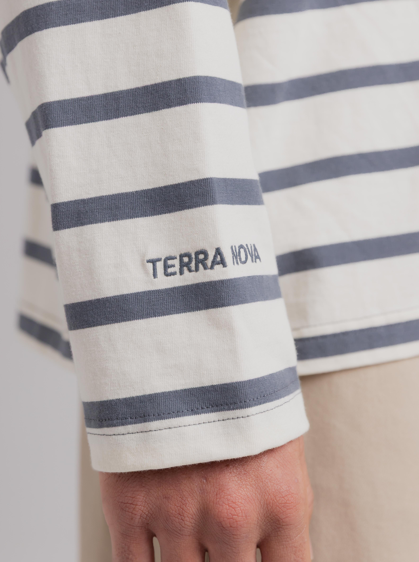 
                  
                    Striped Long Sleeve in Glacier
                  
                