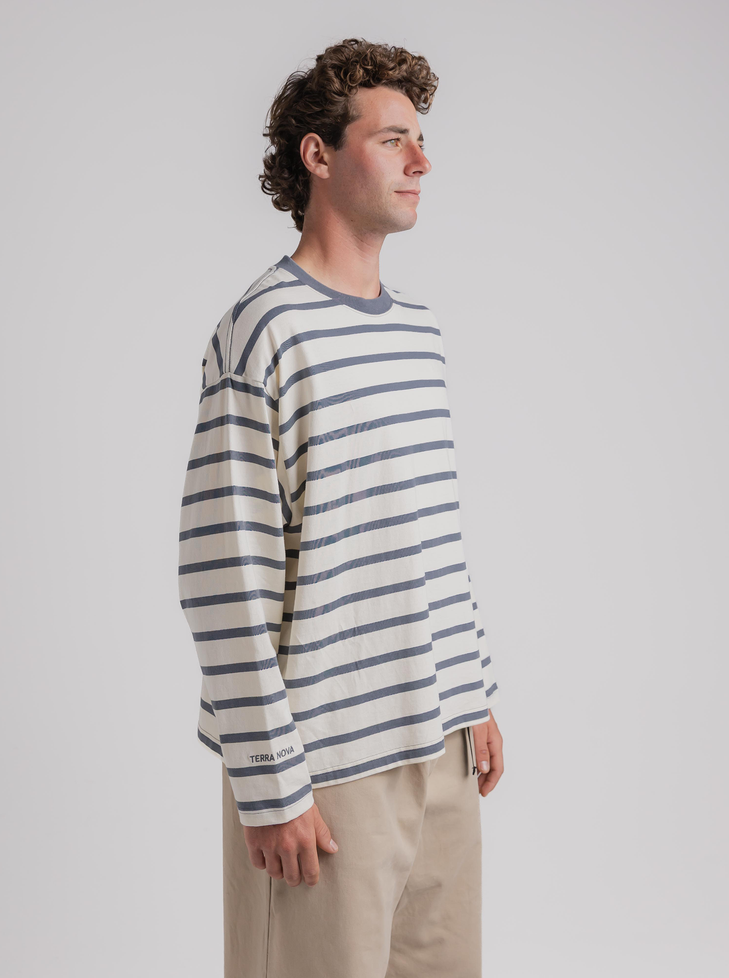 
                  
                    Striped Long Sleeve in Glacier
                  
                