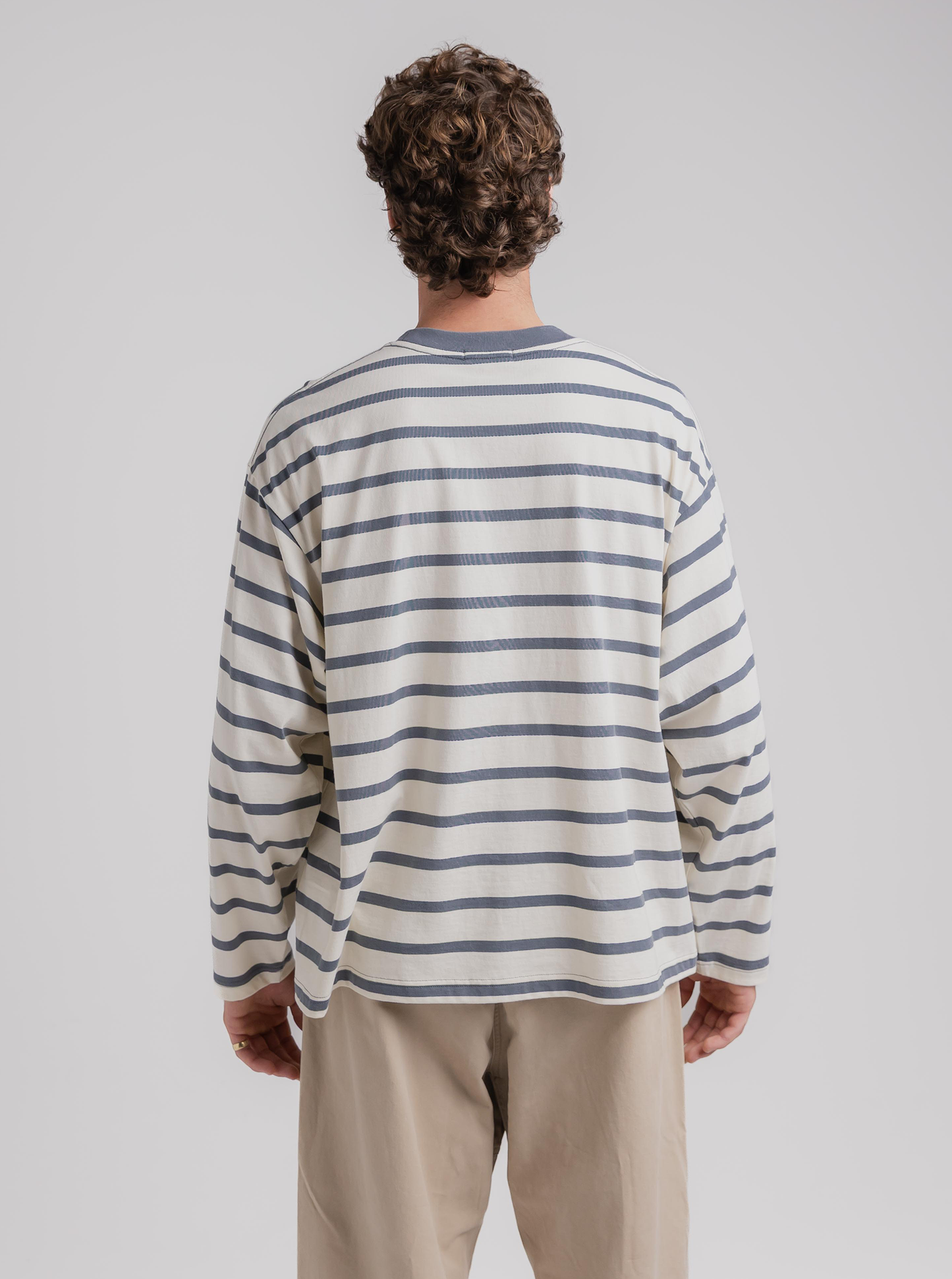 
                  
                    Striped Long Sleeve in Glacier
                  
                