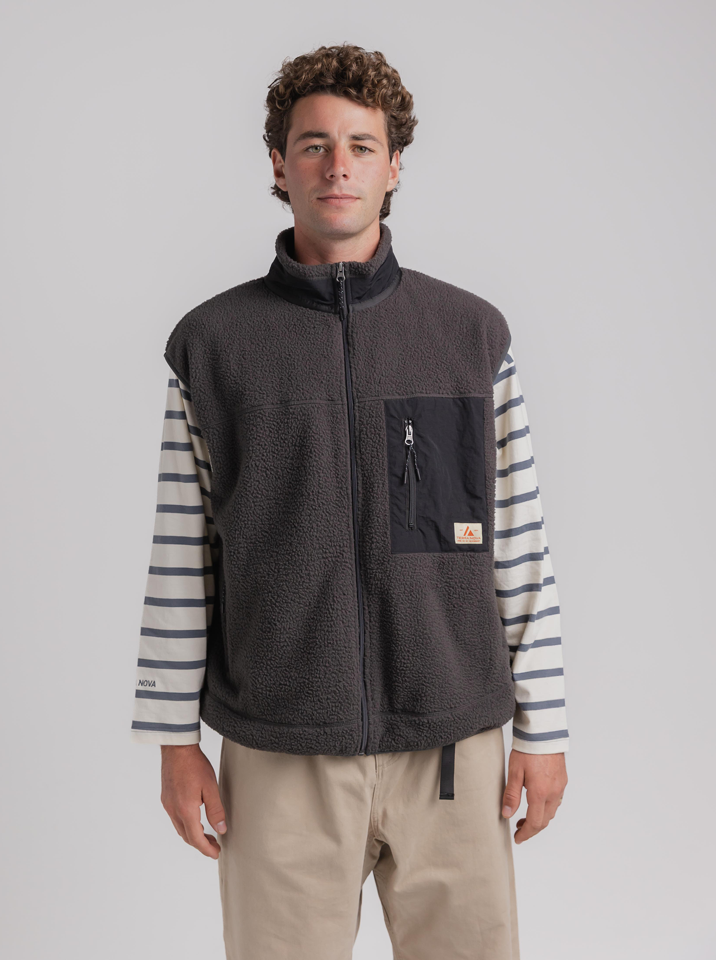 
                  
                    Terra Sherpa Vest in Charcoal
                  
                