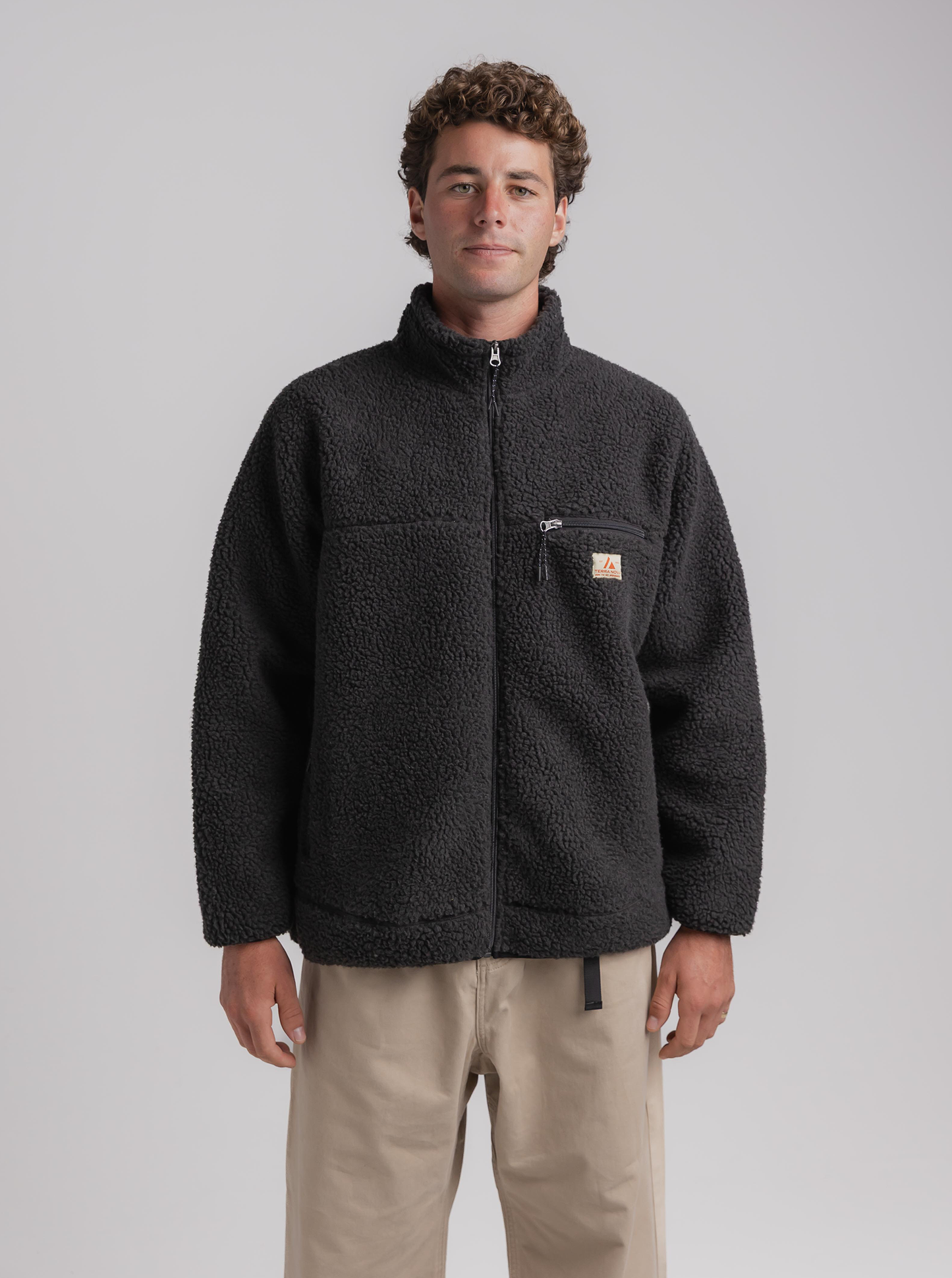 
                  
                    Fleece Jacket in Charcoal
                  
                